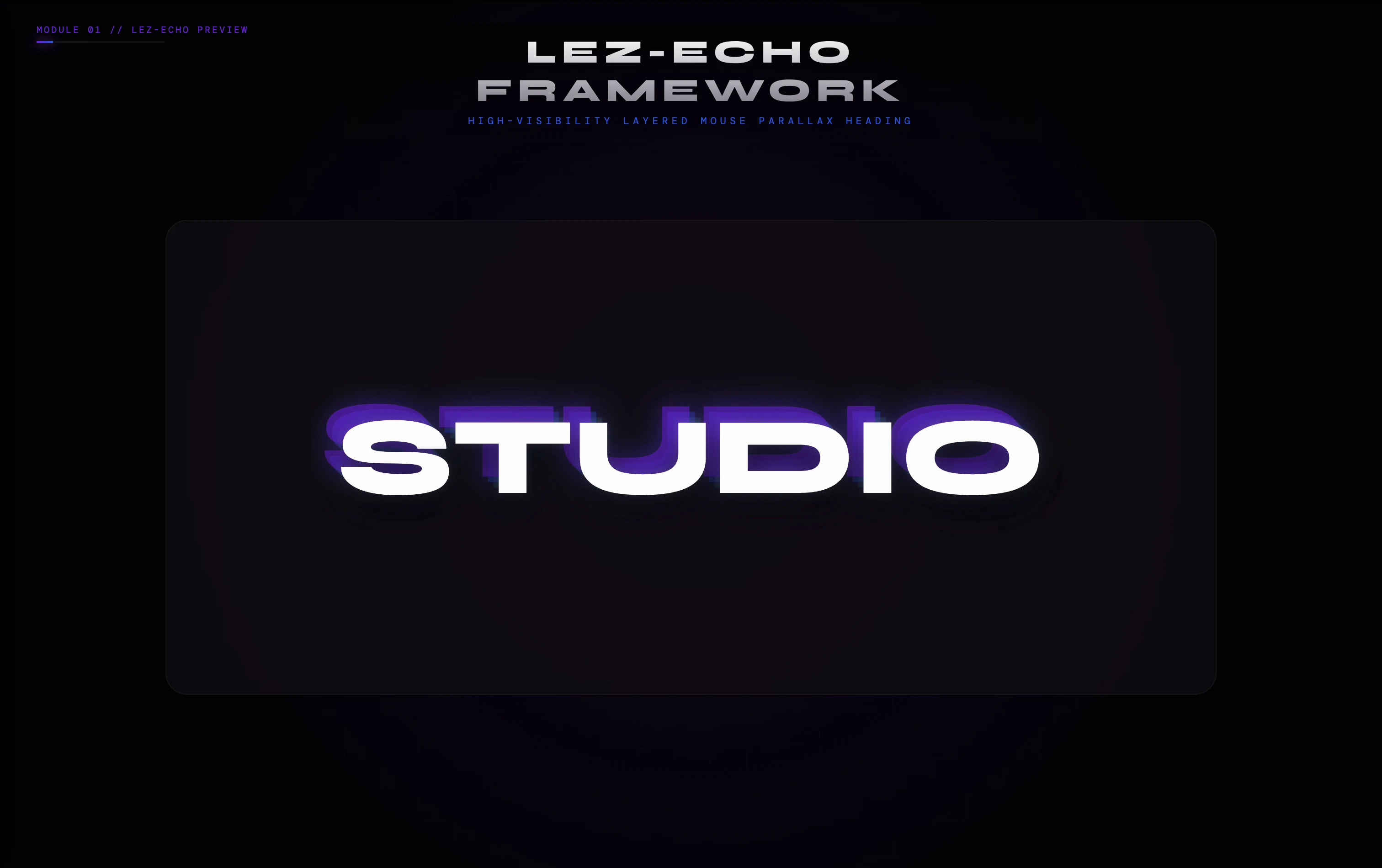 LEZ Echo Framework