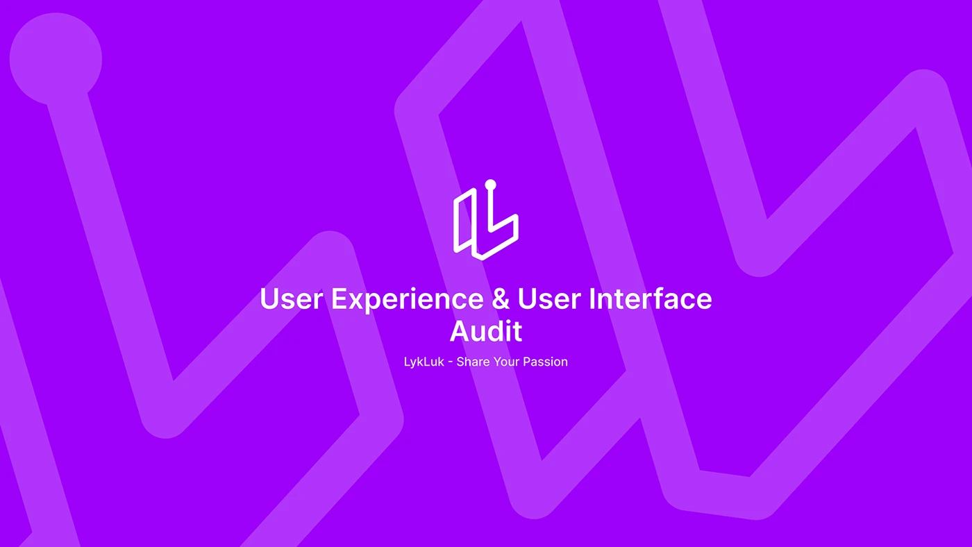 LykLuk - UX/UI Audit Case Study