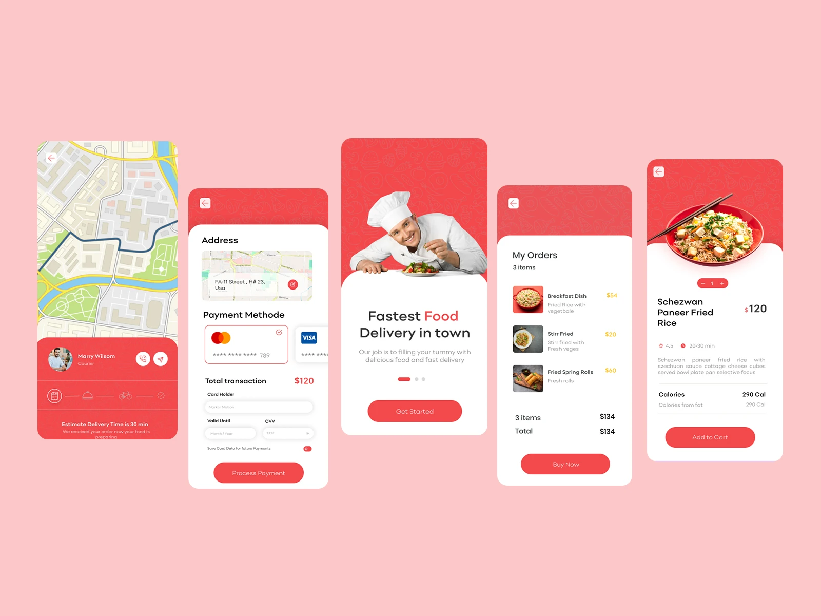 Online Food Delivery App Design v3