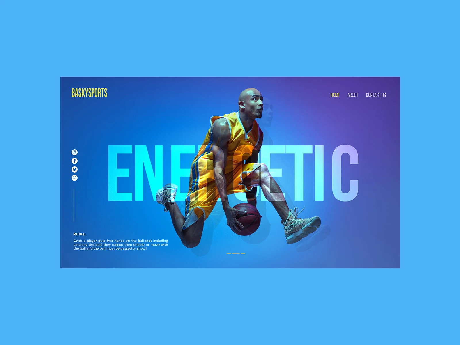 Sports Website Design — Figma