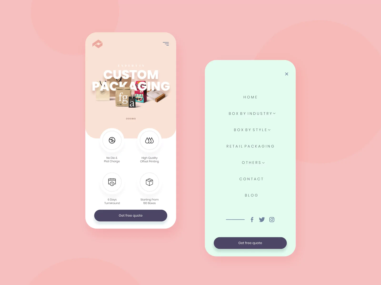 Plus Printers App Ui
