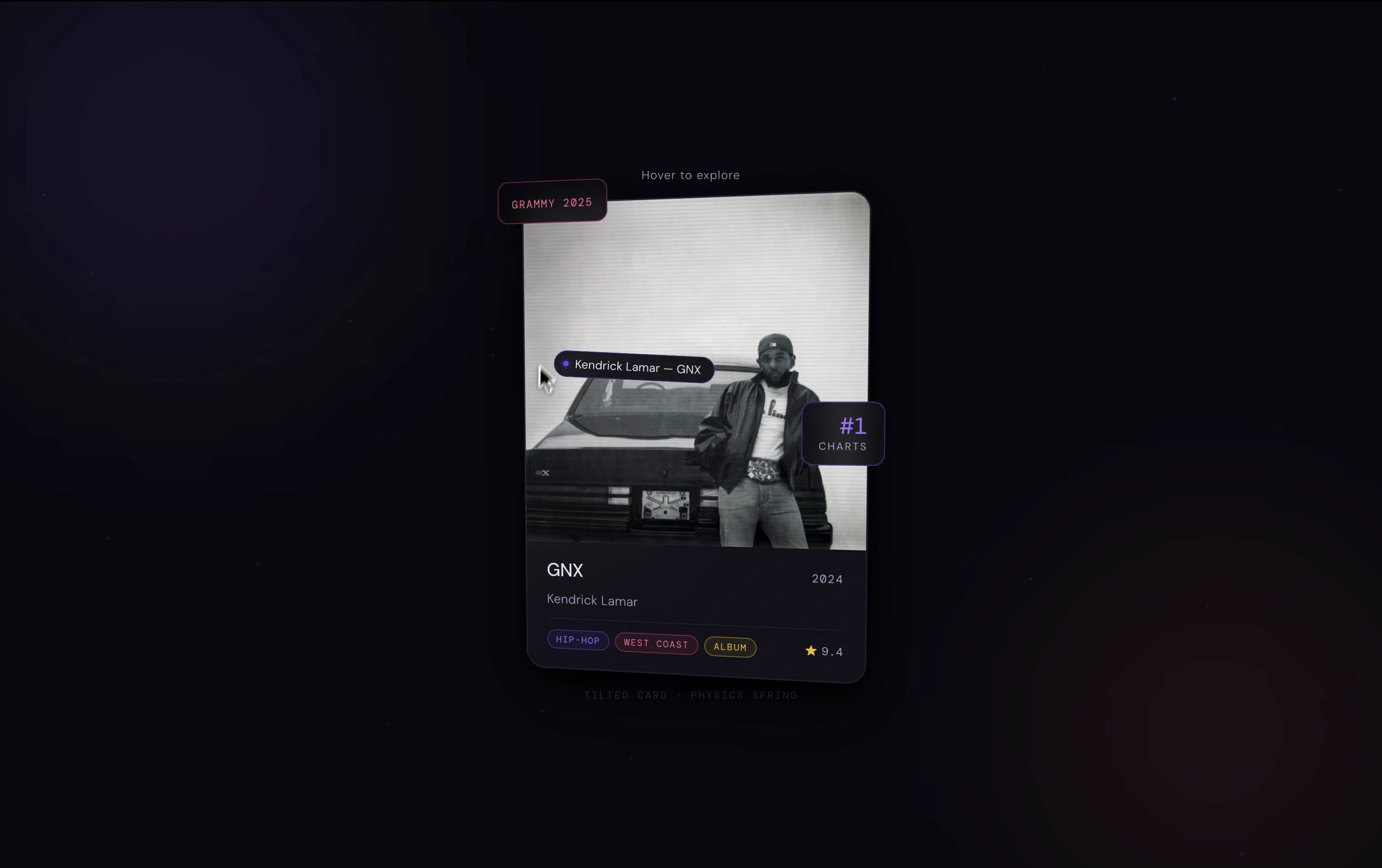 Parallax Card Animation