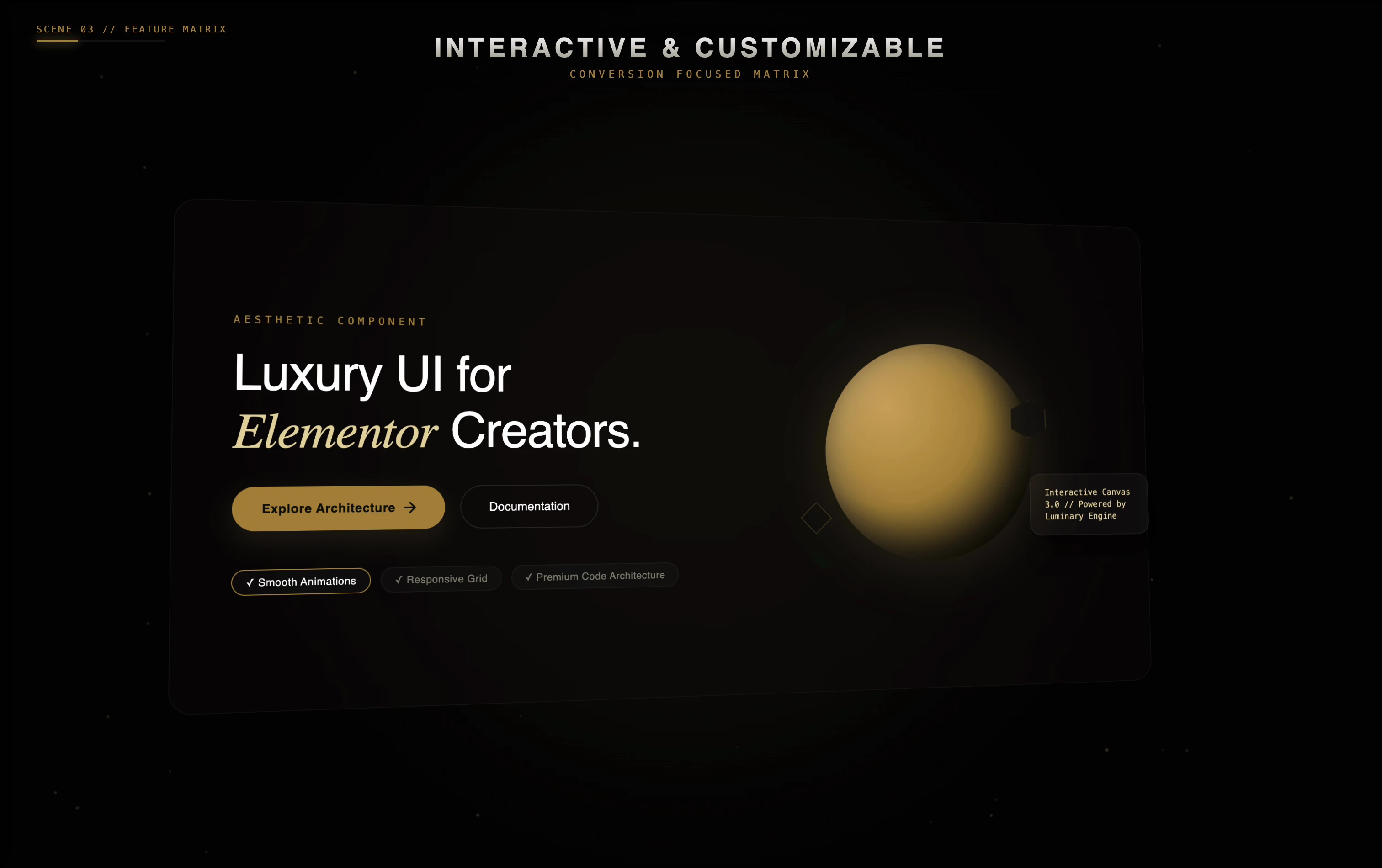 Luminary Hero Section