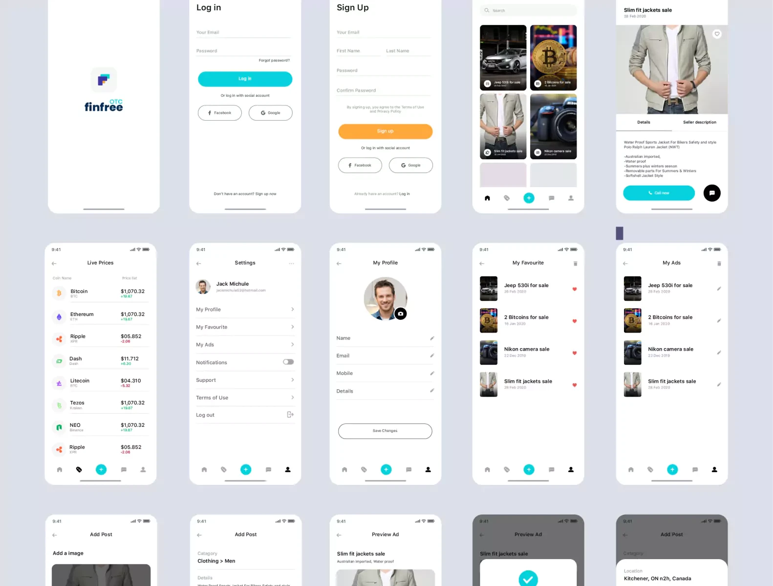 FinFree OTC APP UI