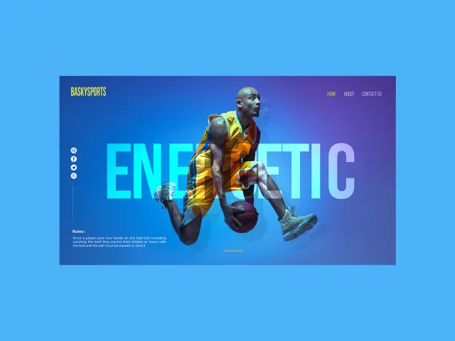 Sports Website Design — Figma