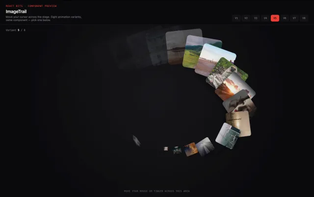 Cursor Animation | Image Trail