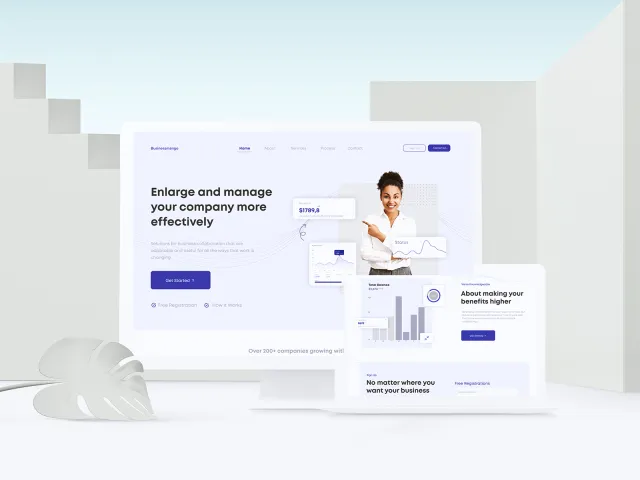 Website Design for a Business Company — Figma