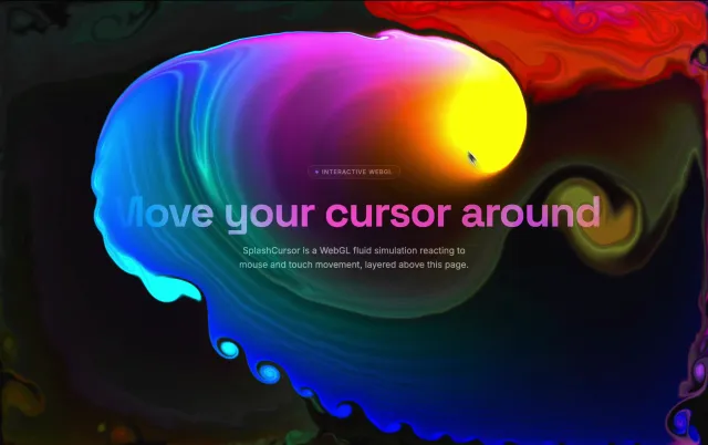 Cursor Animation | Fluid WebGL