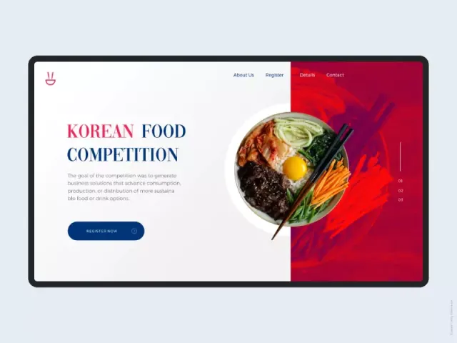 Food Competition Landing Page