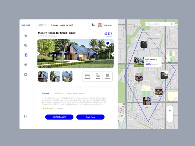 Real Estate Website UI / UX Design — Figma