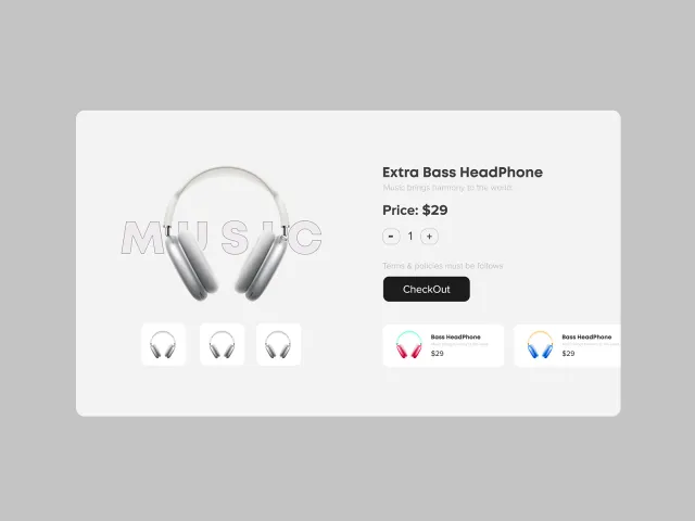 Music Ecommerce Store Design