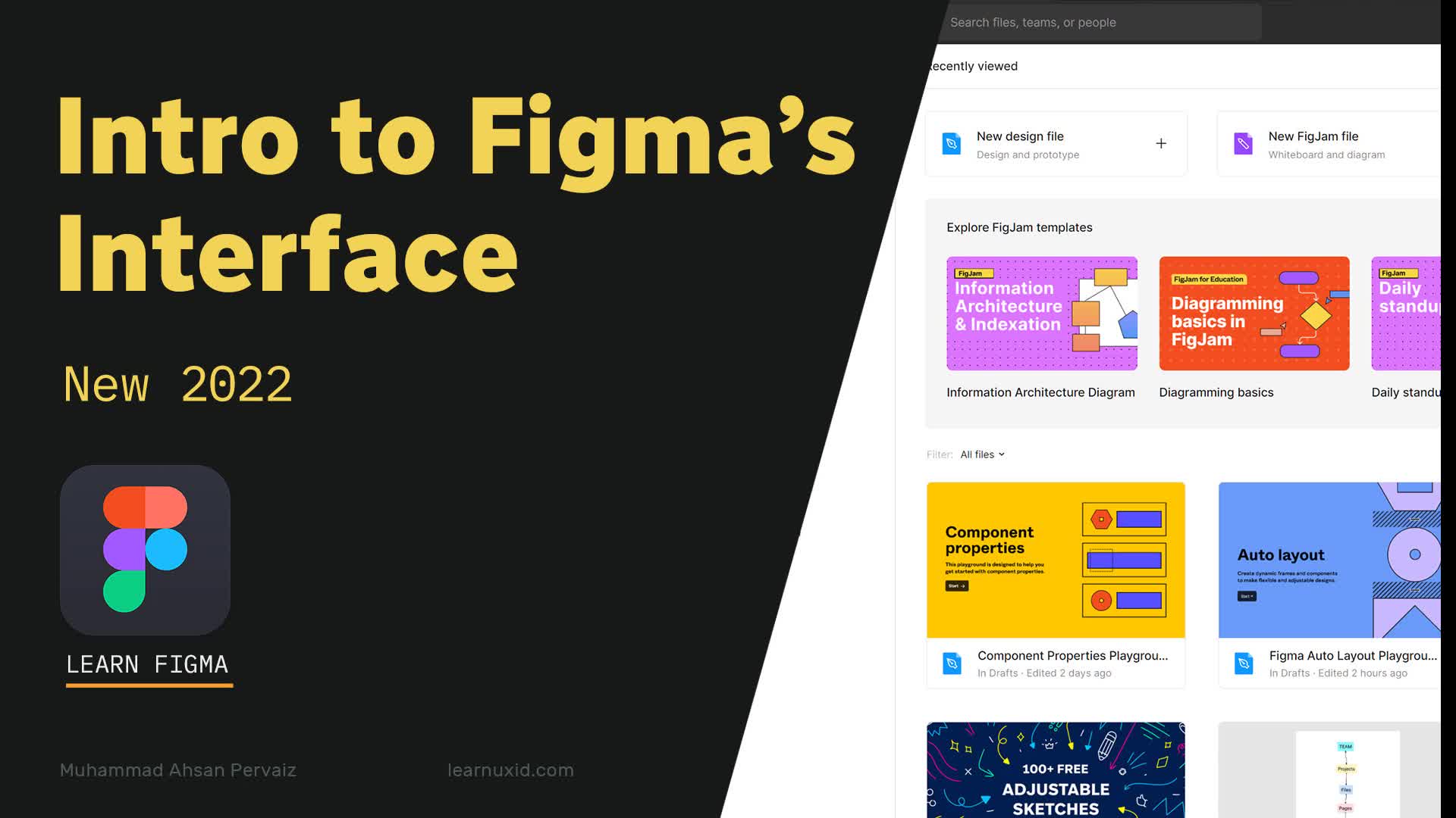 New Figma Interface 2022